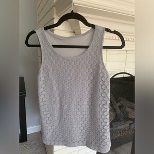 LOFT EUC Gray Sleeveless Scoop Neck Top Size XXSP